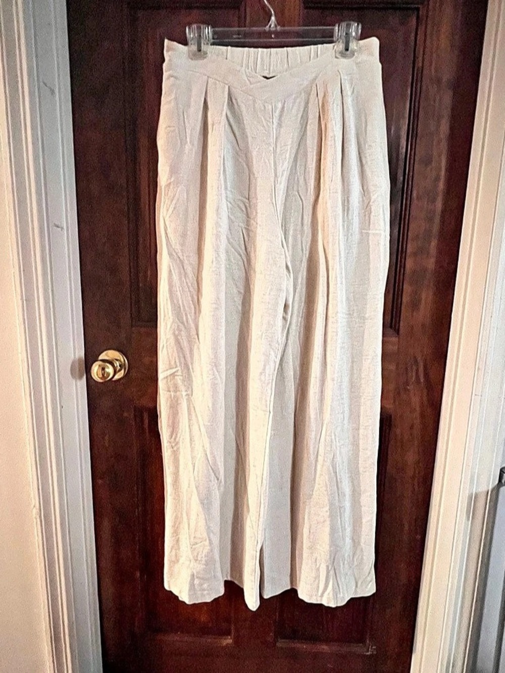 SHEIN Wide Leg Linen Blend Pants Size large